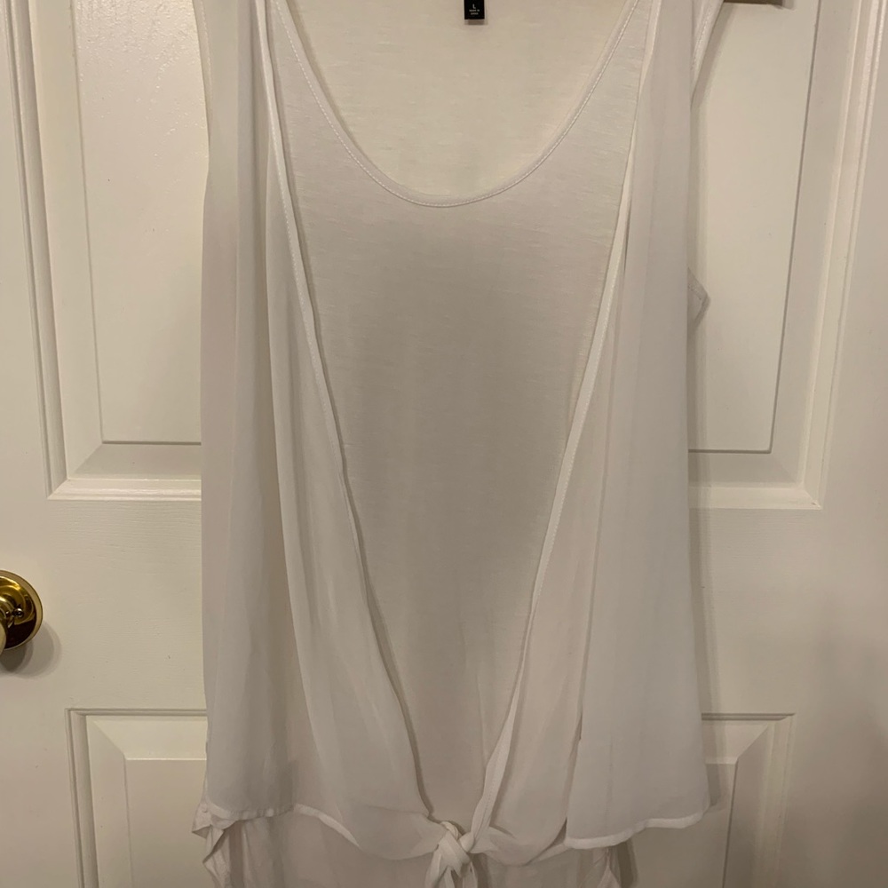 Sheer white tank